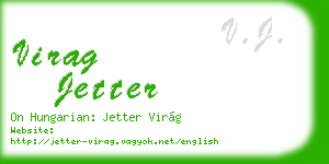 virag jetter business card